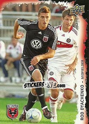 Sticker Rod Dyachenko - MLS 2009 n. 165 - Upper Deck