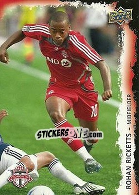 Sticker Rohan Ricketts - MLS 2009 n. 167 - Upper Deck