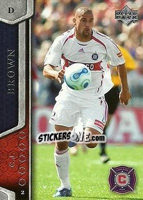 Sticker C.J. Brown - MLS 2007 - Upper Deck