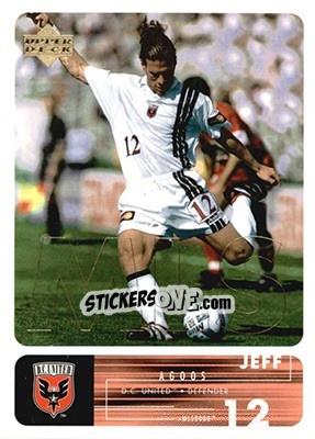 Sticker Jeff Agoos - MLS 2000 - Upper Deck
