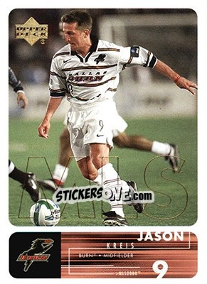 Sticker Jason Kreis - MLS 2000 - Upper Deck