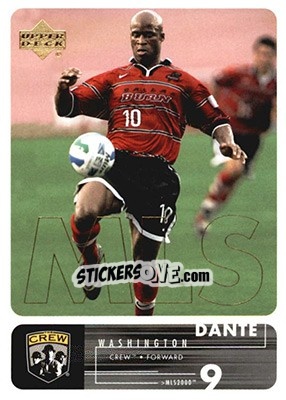 Sticker Dante Washington - MLS 2000 - Upper Deck