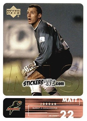Cromo Matt Jordan - MLS 2000 - Upper Deck