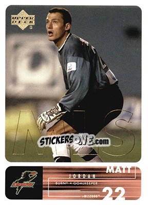 Sticker Matt Jordan - MLS 2000 - Upper Deck