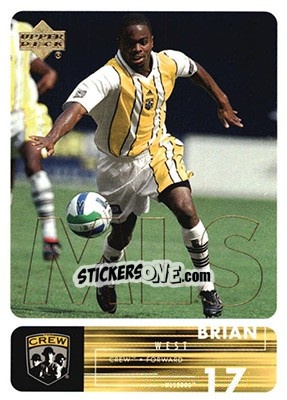 Cromo Brian West - MLS 2000 - Upper Deck