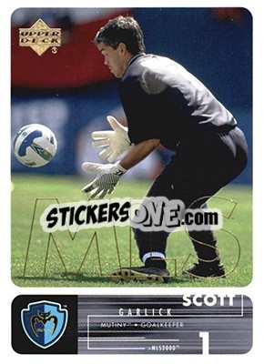 Sticker Scott Garlick - MLS 2000 - Upper Deck