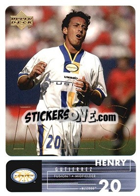 Sticker Henry Gutierrez - MLS 2000 - Upper Deck