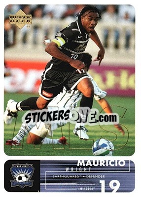 Sticker Mauricio Wright - MLS 2000 - Upper Deck