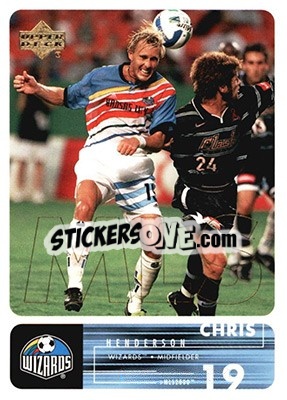 Sticker Chris Henderson - MLS 2000 - Upper Deck