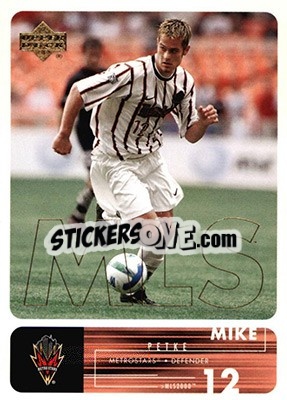 Cromo Mike Petke - MLS 2000 - Upper Deck