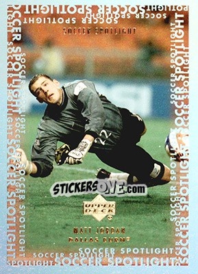 Sticker Matt Jordan - MLS 2000 - Upper Deck