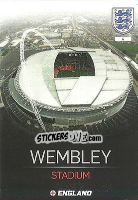 Figurina Wembley Stadium - England 2016. Adrenalyn XL - Panini