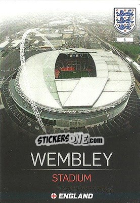 Sticker Wembley Stadium - England 2016. Adrenalyn XL n. 4 - Panini