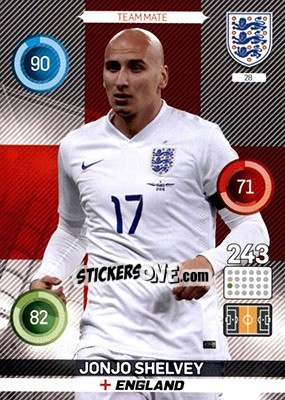Figurina Jonjo Shelvey - England 2016. Adrenalyn XL n. 28 - Panini