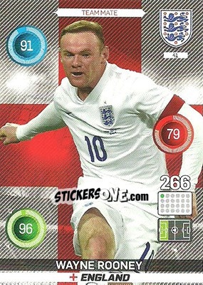 Sticker Wayne Rooney - England 2016. Adrenalyn XL n. 41 - Panini