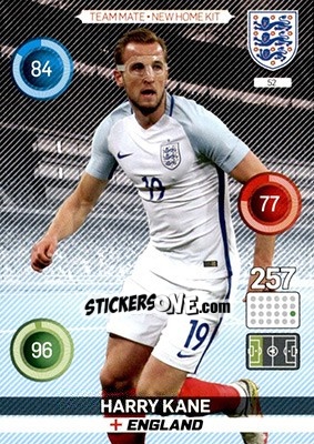Sticker Harry Kane - England 2016. Adrenalyn XL n. 52 - Panini