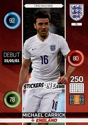 Sticker Michael Carrick - England 2016. Adrenalyn XL n. 75 - Panini