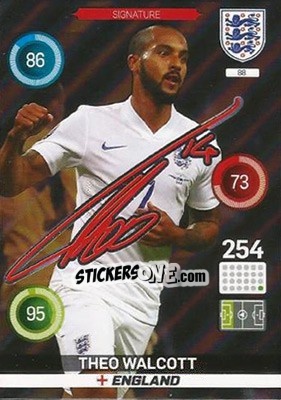 Sticker Theo Walcott - England 2016. Adrenalyn XL n. 88 - Panini