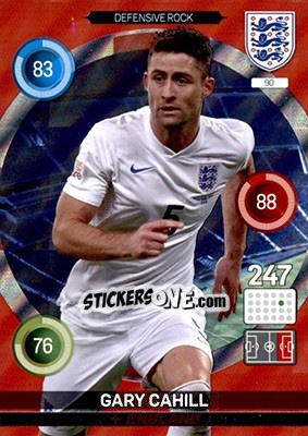 Sticker Gary Cahill - England 2016. Adrenalyn XL n. 90 - Panini