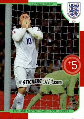 Sticker Wayne Rooney - England 2016. Adrenalyn XL n. 120 - Panini