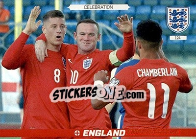 Sticker Group Celebration - England 2016. Adrenalyn XL n. 124 - Panini