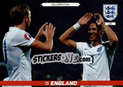 Sticker Group Celebration - England 2016. Adrenalyn XL n. 126 - Panini
