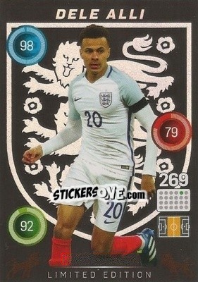 Sticker Dele Alli - England 2016. Adrenalyn XL n. LE-DA - Panini