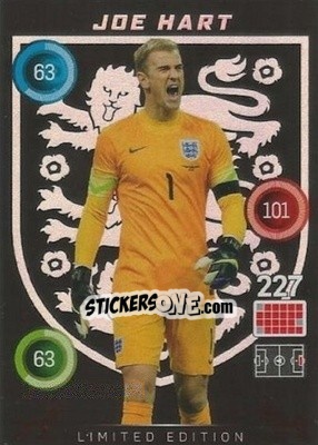 Sticker Joe Hart - England 2016. Adrenalyn XL n. LE-JH - Panini