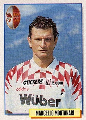 Sticker Marcello Montanari - Calcio Cards 1994-1995 n. 3 - Merlin