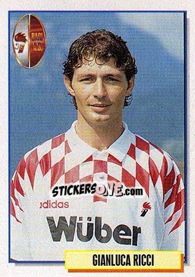 Figurina Gianluca Ricci - Calcio Cards 1994-1995 n. 6 - Merlin