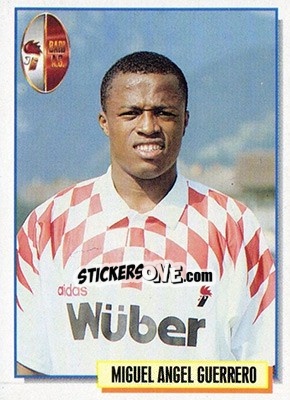 Figurina Miguel Angel Guerrero - Calcio Cards 1994-1995 n. 9 - Merlin