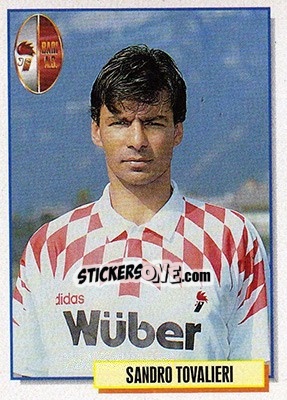 Figurina Sandro Tovalieri - Calcio Cards 1994-1995 - Merlin