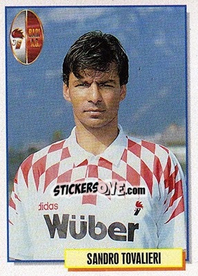 Sticker Sandro Tovalieri - Calcio Cards 1994-1995 n. 11 - Merlin