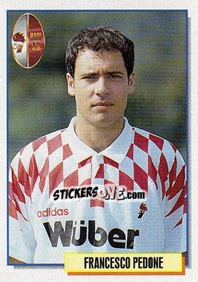 Sticker Francesco Pedone - Calcio Cards 1994-1995 n. 13 - Merlin