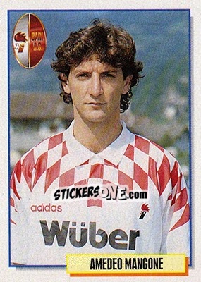 Sticker Amedeo Mangone - Calcio Cards 1994-1995 n. 16 - Merlin