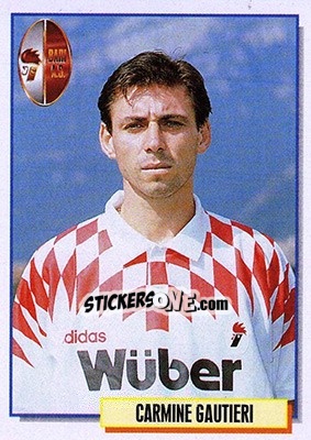Sticker Carmine Gautieri - Calcio Cards 1994-1995 n. 17 - Merlin