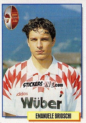 Sticker Emanuele Brioschi - Calcio Cards 1994-1995 - Merlin