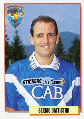 Sticker Sergio Battistini - Calcio Cards 1994-1995 n. 24 - Merlin
