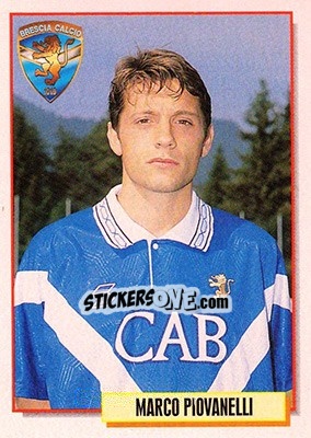 Figurina Marco Piovanelli - Calcio Cards 1994-1995 - Merlin