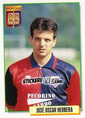 Figurina Jose Oscar Herrera - Calcio Cards 1994-1995 - Merlin