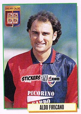 Sticker Aldo Firicano - Calcio Cards 1994-1995 n. 42 - Merlin