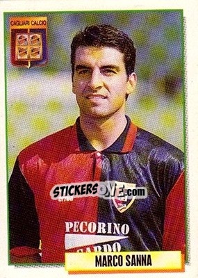 Figurina Marco Sanna - Calcio Cards 1994-1995 - Merlin