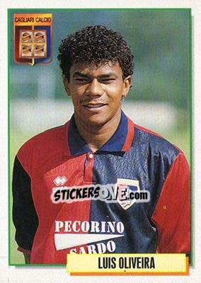 Sticker Luis Oliveira - Calcio Cards 1994-1995 n. 47 - Merlin