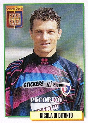Sticker Nicola Di Bitonto - Calcio Cards 1994-1995 n. 48 - Merlin