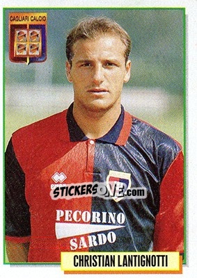Sticker Christian Lantignotti - Calcio Cards 1994-1995 n. 51 - Merlin