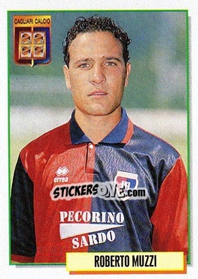Sticker Roberto Muzzi - Calcio Cards 1994-1995 n. 52 - Merlin