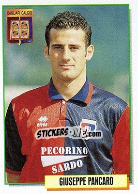 Sticker Giuseppe Pancaro - Calcio Cards 1994-1995 n. 54 - Merlin