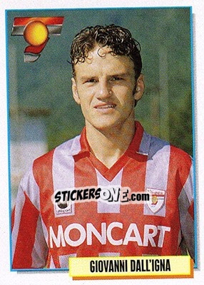 Figurina Giovanni Dall'igna - Calcio Cards 1994-1995 - Merlin