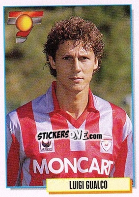 Sticker Luigi Gualco - Calcio Cards 1994-1995 n. 57 - Merlin