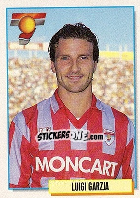 Figurina Luigi Garzja - Calcio Cards 1994-1995 - Merlin